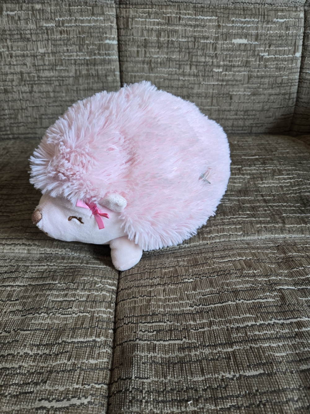 Plush Pink Hedgehog Small Pet Toy - Soft Comfort Plush